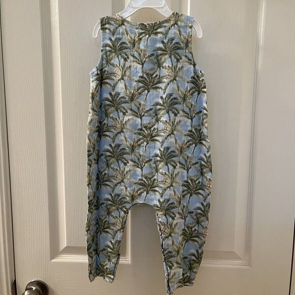 Angel Dear Palm Tree Jumpsuit Romper Muslin Cotton Boys Size 12-18 Months NWT - Picture 9 of 13